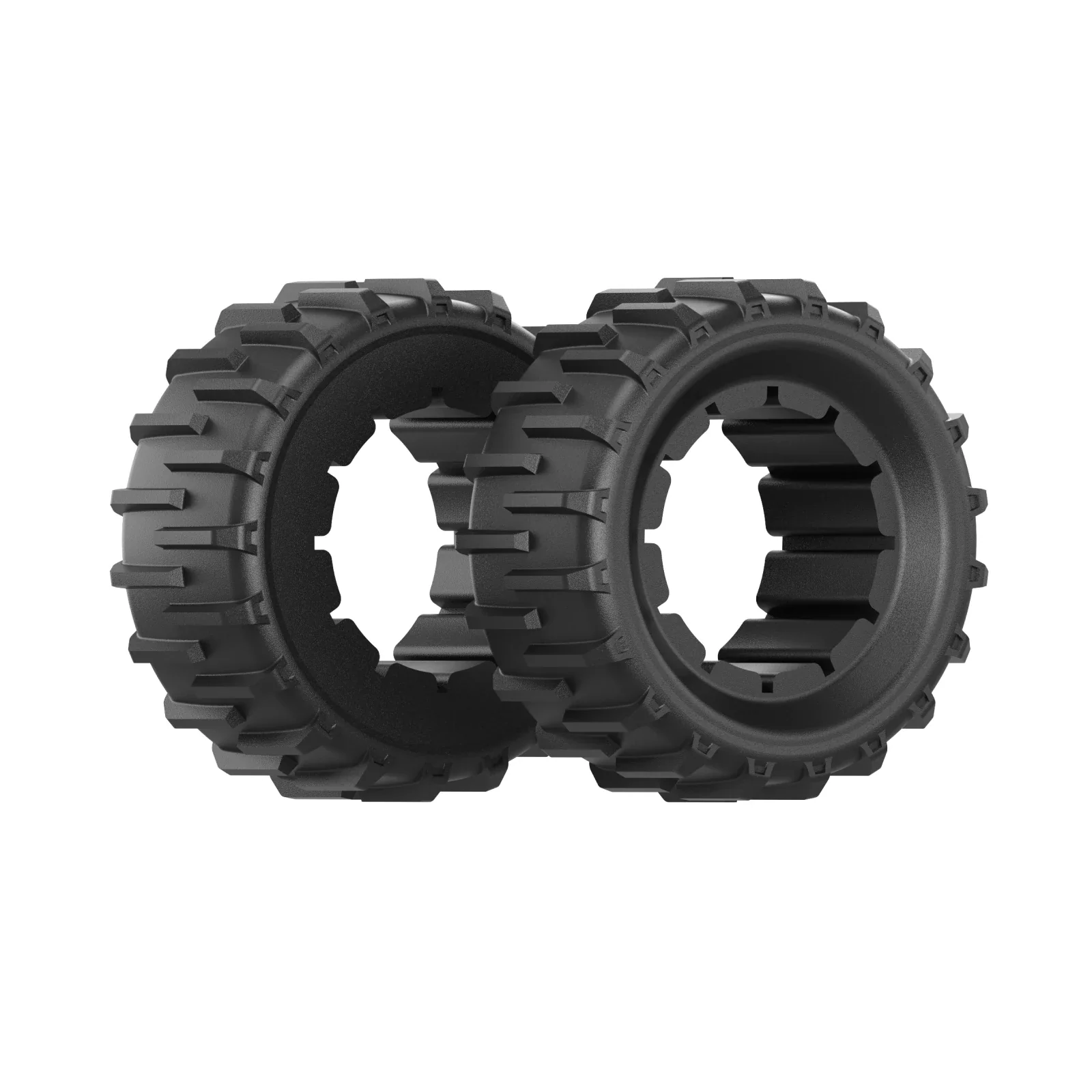 Pair of Wide Wheels|85% Grade (40°) Slope Capacity