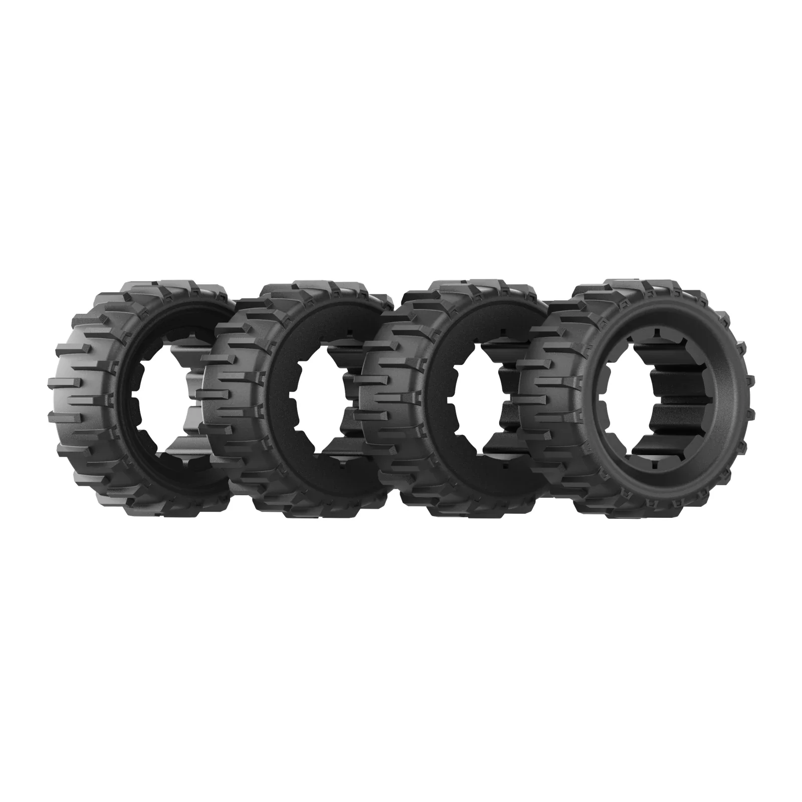 Pair of Wide Wheels|85% Grade (40°) Slope Capacity - Image 2