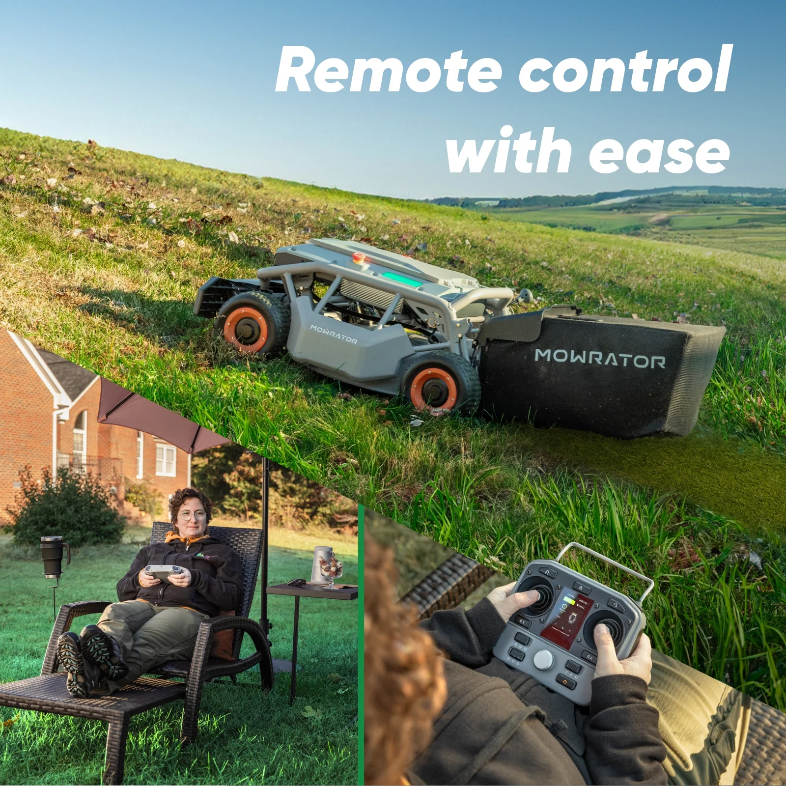 Auto-Dumping Lawn Care Bundle with S1 4WD 18Ah 75% Slope Mower - Image 6